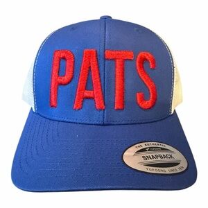 NFL NEW ENGLAND PATRIOTS “PATS” SNAPBACK TWILL TRUCKER CAP